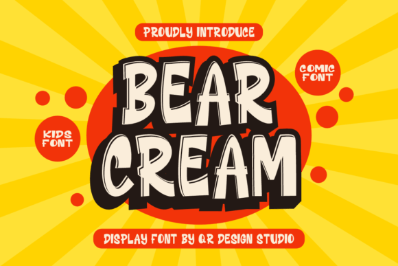 Bear Cream: A Bold and Authentic Display Font for Web Design