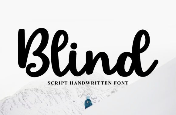Blind: A Script Font with Bold Character