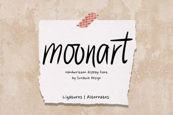 Discover Moonart: A Handwritten Font for Creative Web Design