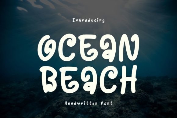 Discover Ocean Beach: A Charming Handwritten Font for Crafters