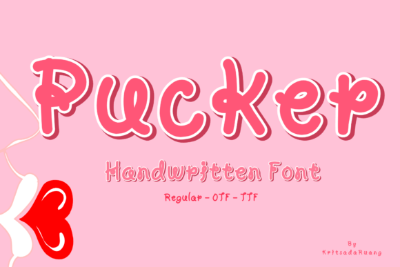 Discover Pucker: A Handwritten Font for Adorable Branding