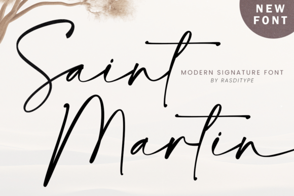 Discover the Elegance of Saint Martin: A Handwritten Font for Web Design