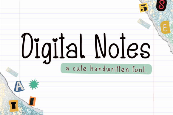 Discovering Digital Notes: A Charming Handwritten Font