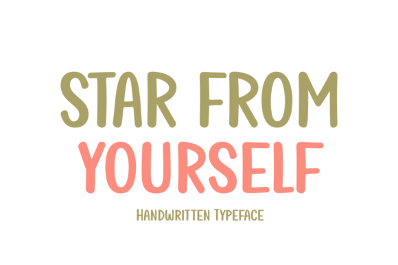 Enhance Your Brand with Star from Yourself Font