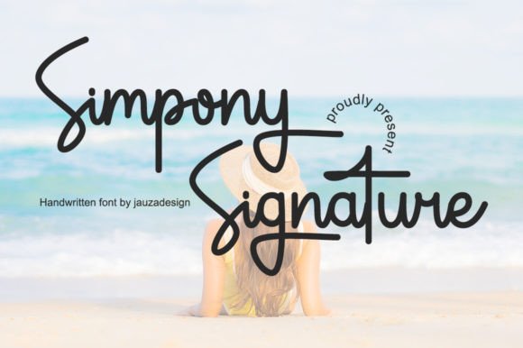 Enhance Your Web Design with Simpony Signature Font