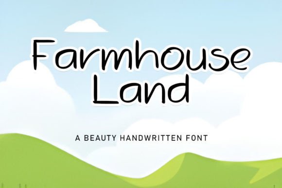 Farmhouse Land: A Charming Handwritten Font for Editorial Design