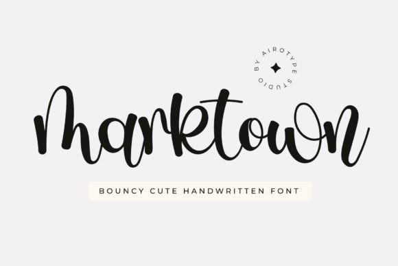 Marktown: A Bouncy and Cute Handwritten Script Font for Web Design