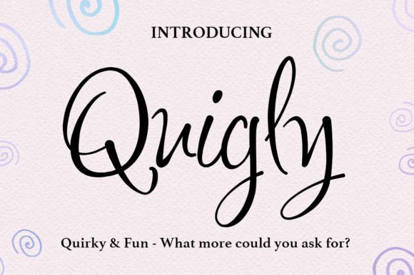 Quigley Font: A Quirky Bold Addition to Your Brand