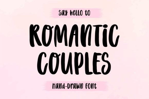 Romantic Couples: A Font for Elegant Editorial Design