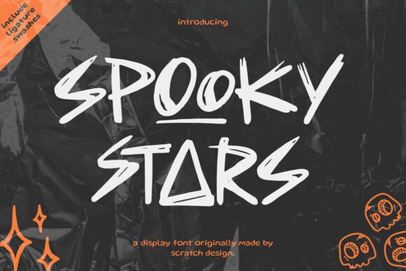 Spooky Stars: A Unique Font for Memorable Branding