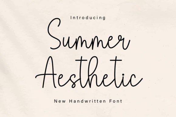 Summer Aesthetic: A Charming Handwritten Font for Crafters