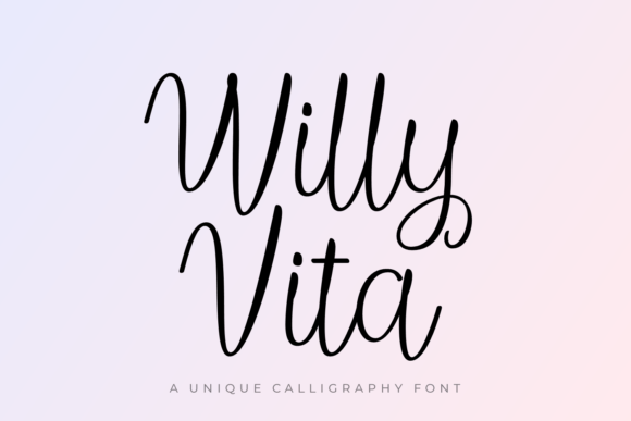 Willy Vita: A Delicate Script Font for Elegant Craft Projects